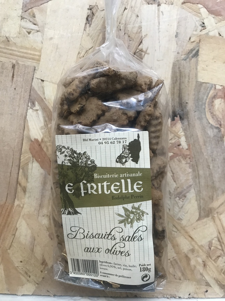 Biscuits corse Olive noire Fritelle (Stockable)